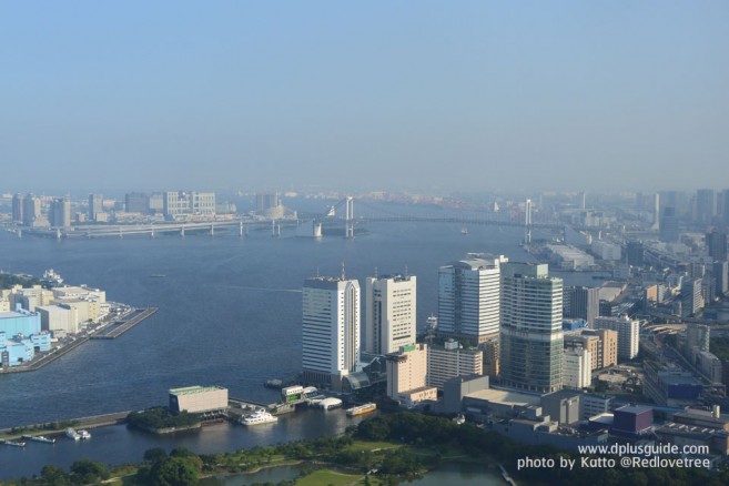 เที่ยวโตเกียวแล้วก็ต้องชมวิว วิวจากด้านบน Sky Restaurant ในตึก Dentsu ใจกลางย่านธุรกิจ ชิโอโดเมะ โตเกียว