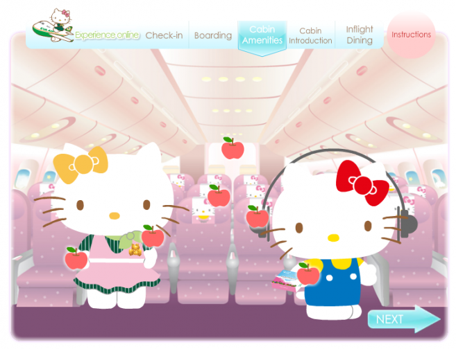 Experience Online EVA Air Kitty Jet