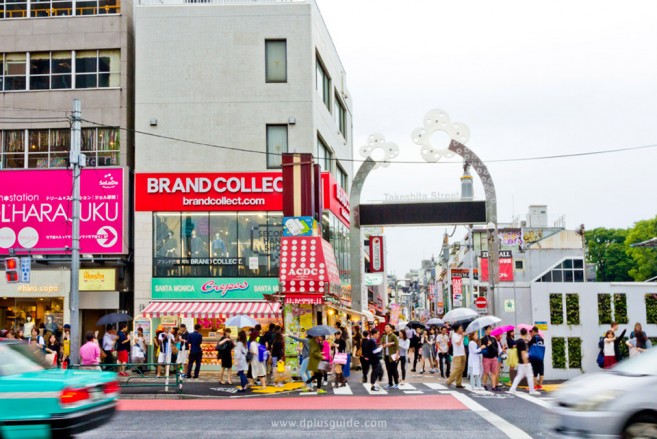 เที่ยวโตเกียว ทางเข้าถนนทาเคชิตะ (Takeshita) ฝั่งถนน Meiji Dori เที่ยวโตเกียว ถนนทาเคชิตะ (Takeshita) ถนนที่ถ้าไม่ได้มาก็เหมือนมาไม่ถึงฮาราจุกุ