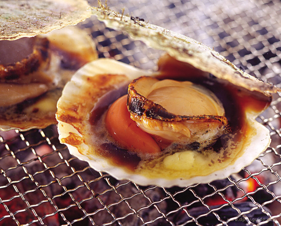 เที่ยวฮอกไกโด หอยย่าง ร้าน Kitano Ryoba Otaru Ungaten เมืองโอตารุ เที่ยวฮอกไกโด เมืองโอตารุ หอยย่างร้อนๆ จากเตา ร้าน Kitano Ryoba Otaru Ungaten
