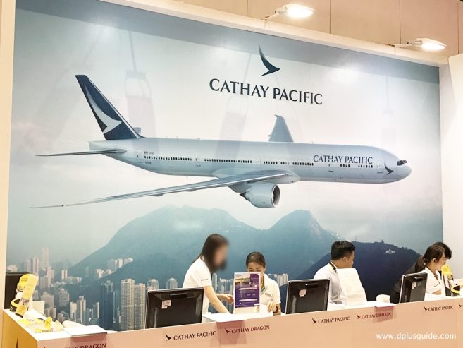 บูธ สายการบิน CATHAY PACIFIC บูธ สายการบิน CATHAY PACIFIC