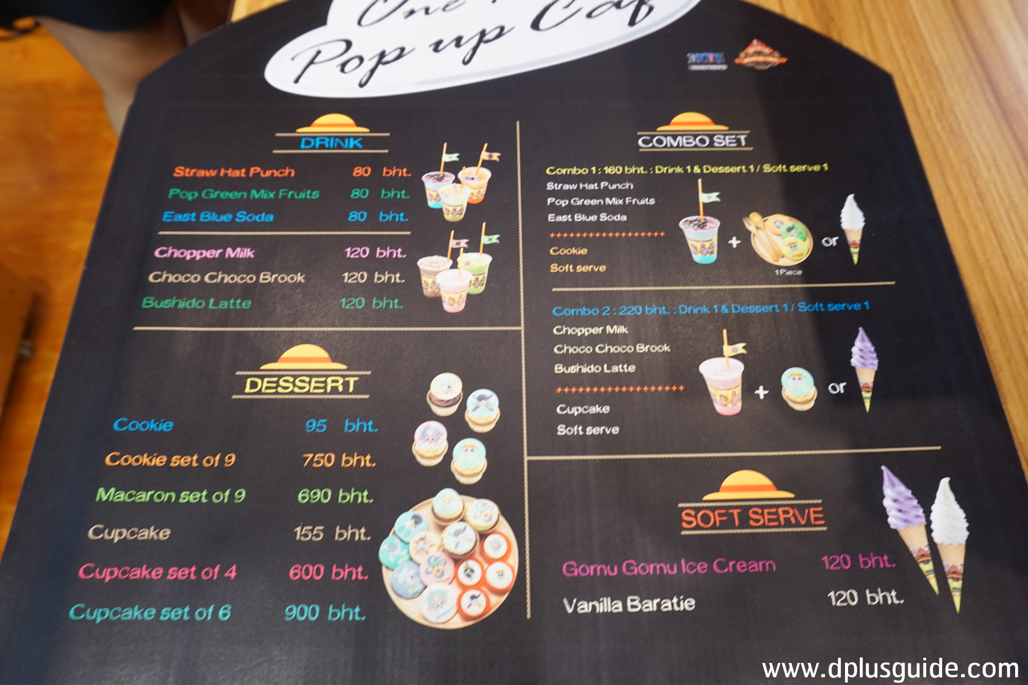 One Piece Pop Up Cafe Menu Dplus Guide