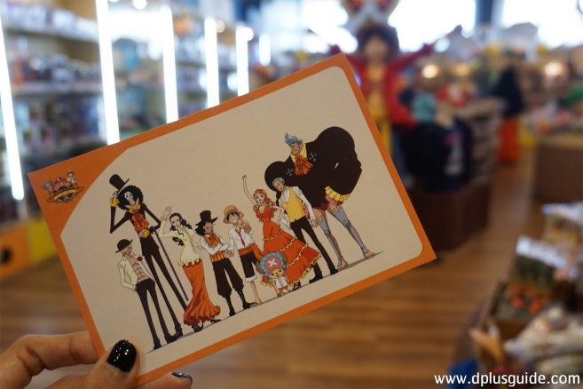 โปสการ์ดวันพีซ ที่ระลึกจากโปรโมชั่นครบรอบ 1 ปี ONE PIECE MUGIWARA STORE BANGKOK