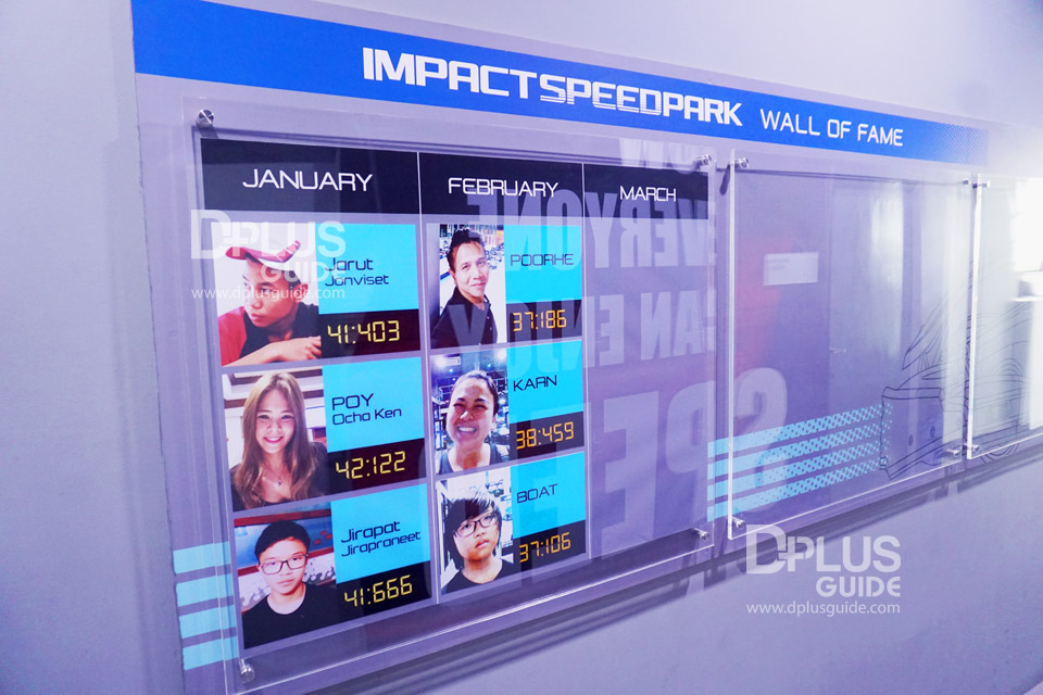 Wall Of Fame คนขับโกคาร์ทที่ทำเวลาดีที่สุดในแต่ละเดือน Wall Of Fame คนขับโกคาร์ทที่ทำเวลาดีที่สุดในแต่ละเดือน