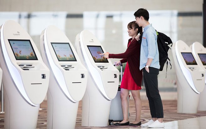 Changi Airport Check-in Kiosk Changi Airport Check-in Kiosk